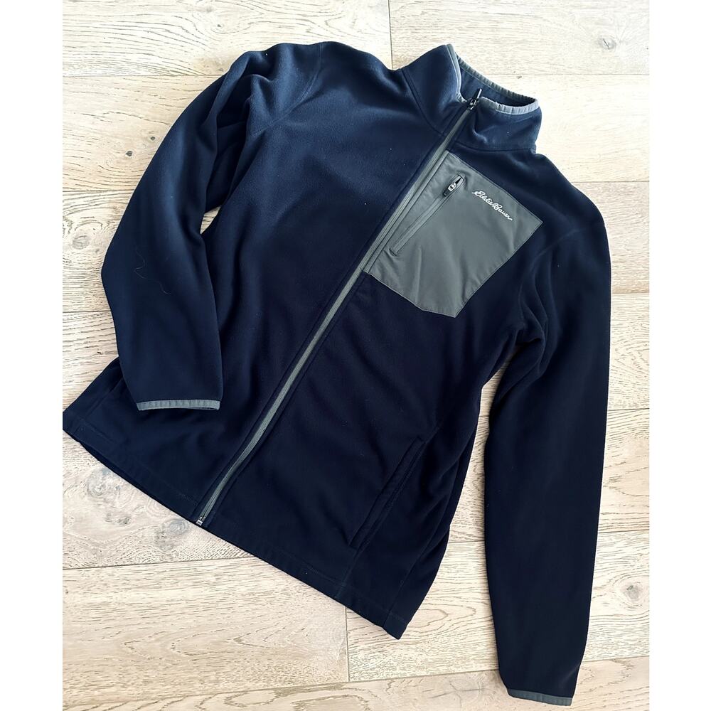 Men’s Eddie Bauer Fleece Jacket size Tall XL Blue Outdoor, Gorpcore, Layering
